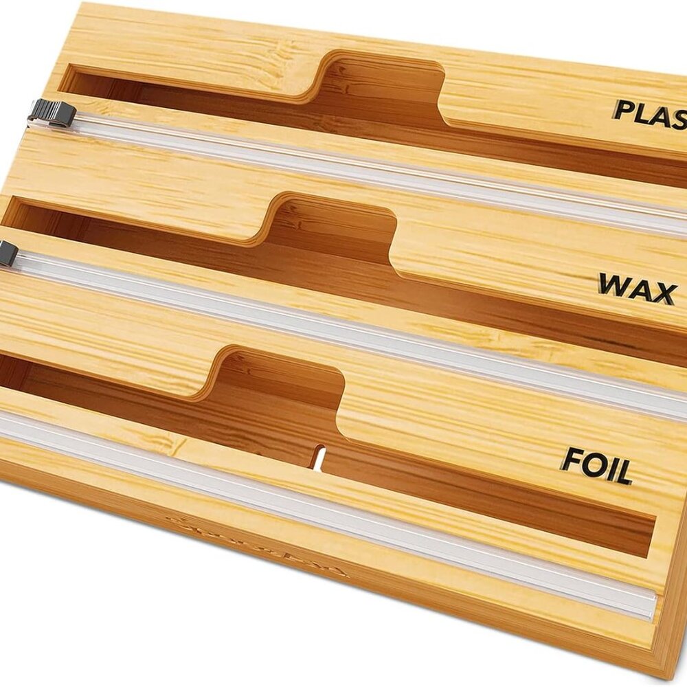 Storage Organizer Plastic Wooden Bag Storage Organizer for Kitchen Bamboo